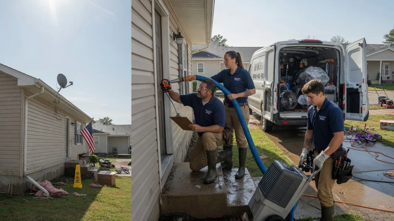 Ceiling Water Damage Restoration in Cuba, IL near me